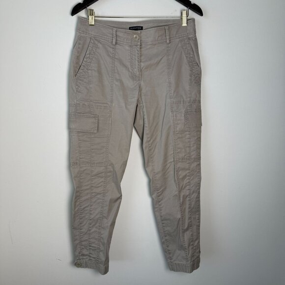 Eileen Fisher Pants Tapered Cargo Khaki Green Size 8 - Picture 3 of 8